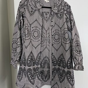 Pilcro Cotton Embroidered Tunic Dress